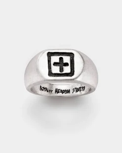 Shop Ksubi 925 Dripps 1999 Signet Ring