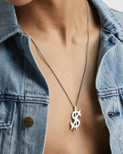 Flash Sale Ksubi 925 Dripps Cross Dollar Necklace