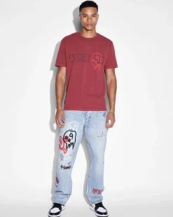Cheap Ksubi 999 Skull Kash Ss Tee Blood