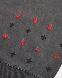 New Ksubi 999 Wrld Biggie Hoodie Faded Black