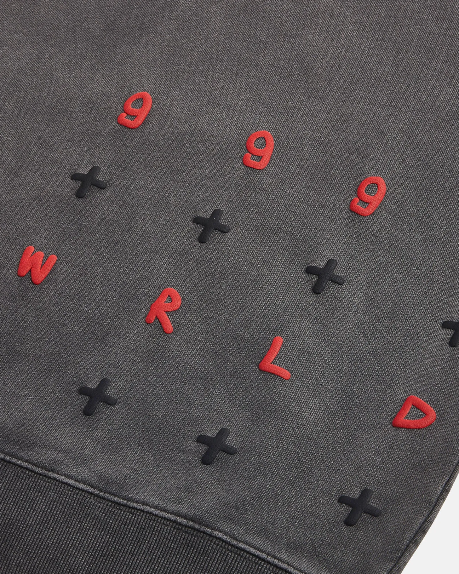 New Ksubi 999 Wrld Biggie Hoodie Faded Black