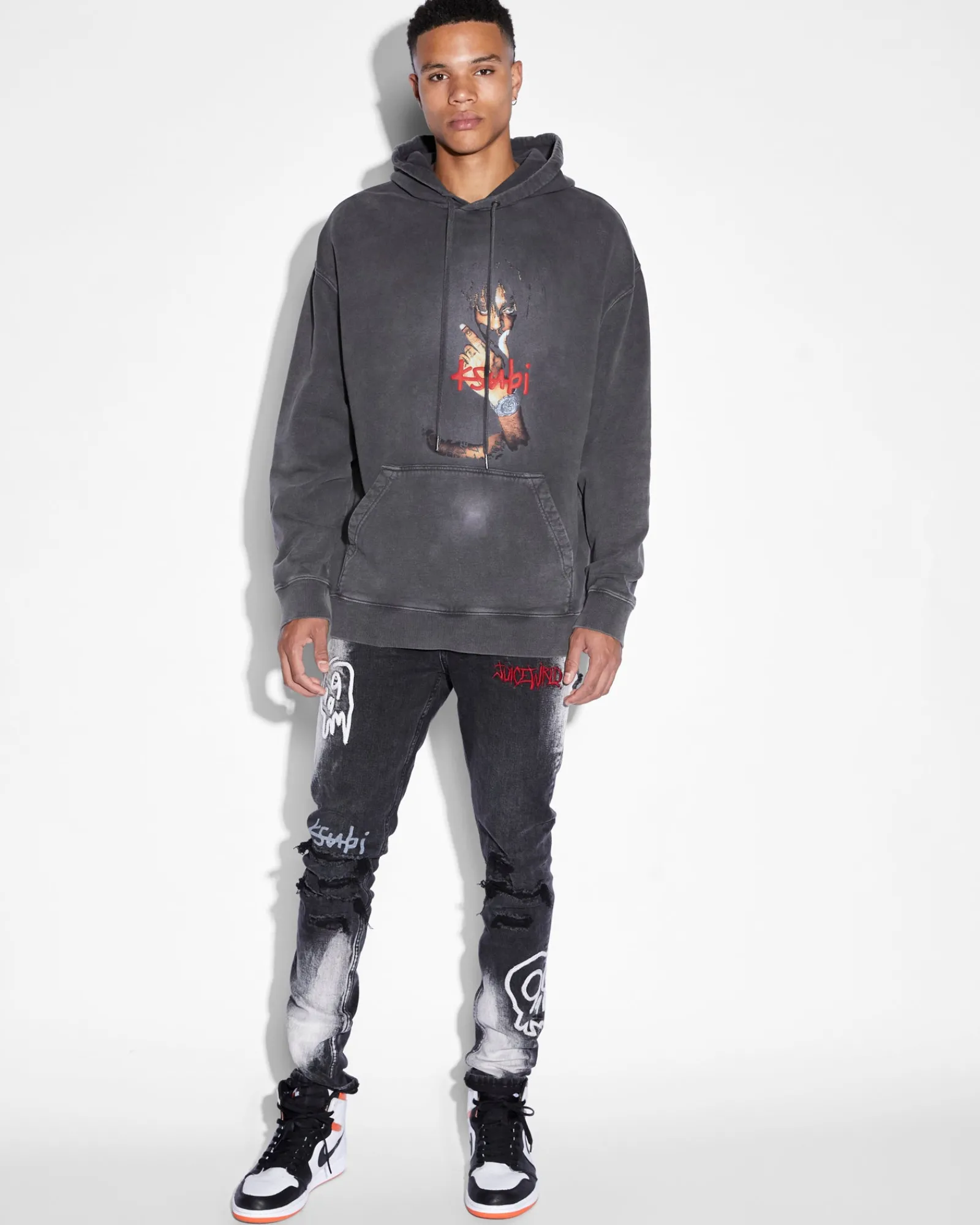 Store Ksubi 999 Wrld Biggie Hoodie Faded Black
