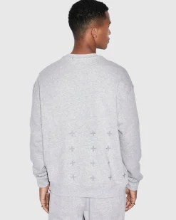 New Ksubi 4 X 4 Biggie Crew Grey Marle