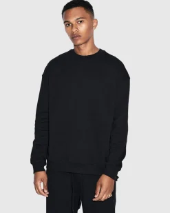 Shop Ksubi 4 X 4 Biggie Crew Jet Black
