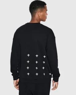 Shop Ksubi 4 X 4 Biggie Crew Jet Black