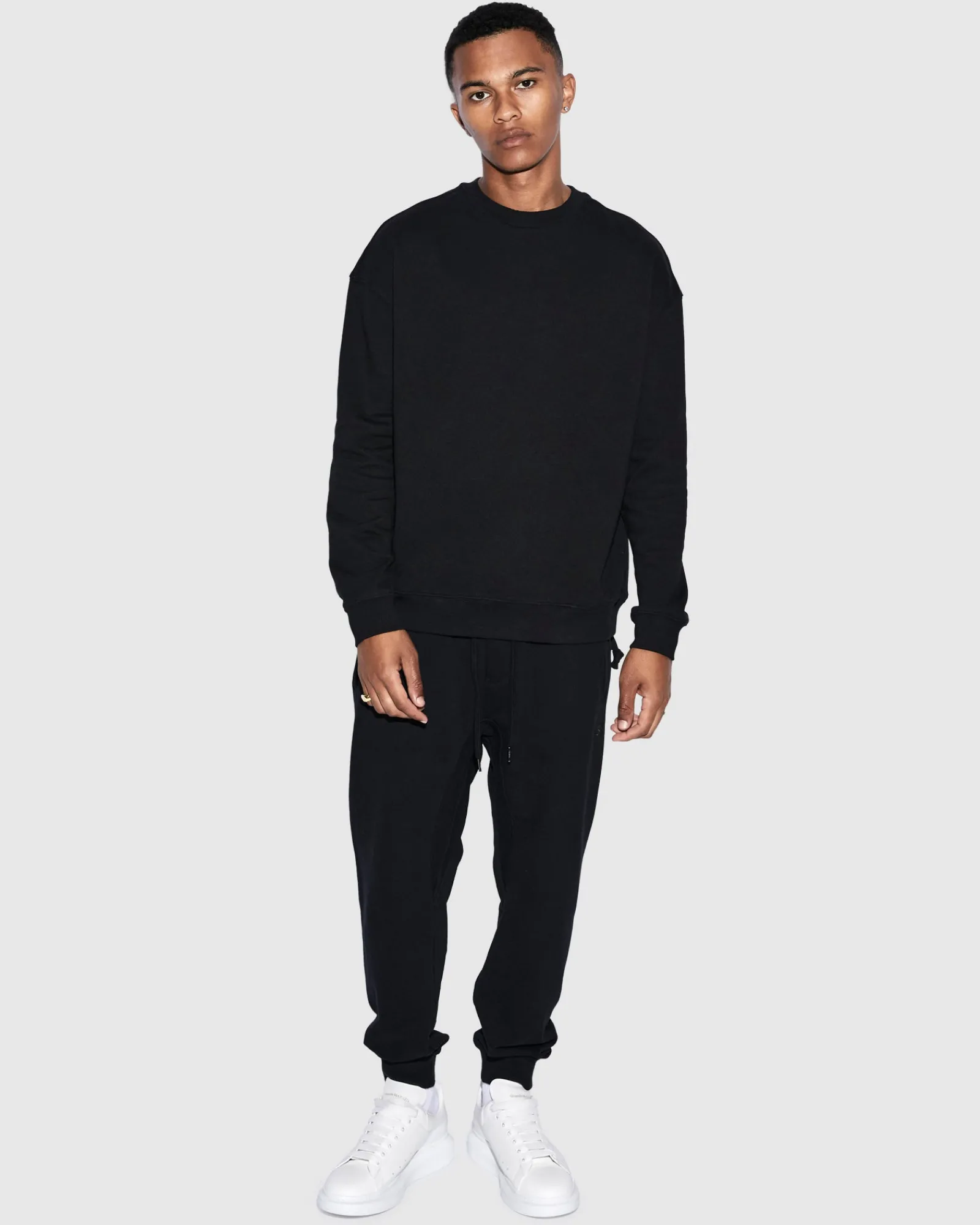 Shop Ksubi 4 X 4 Biggie Crew Jet Black