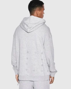 Hot Ksubi 4 X 4 Biggie Hoodie Grey Marle