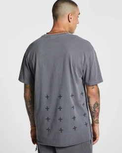 Cheap Ksubi 4 X 4 Biggie Ss Tee Charcoal