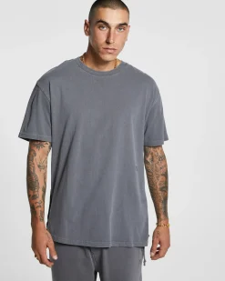 Cheap Ksubi 4 X 4 Biggie Ss Tee Charcoal