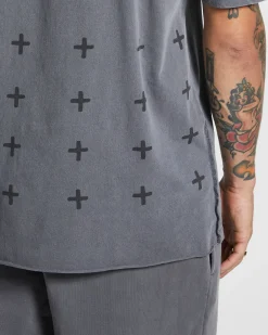 Cheap Ksubi 4 X 4 Biggie Ss Tee Charcoal