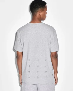 Outlet Ksubi 4 X 4 Biggie Ss Tee Grey Marle