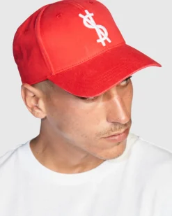Cheap Ksubi 4 X 4 Cross Dollar Cap Red