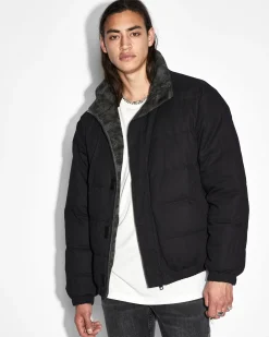 Shop Ksubi Amnesia Reversible Puffer Jacket Camo