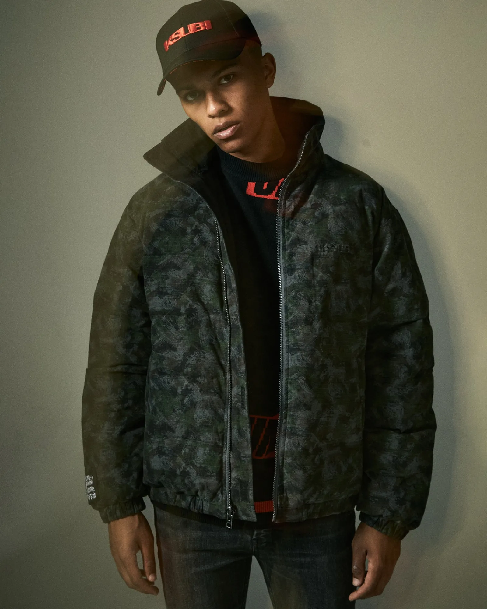 Shop Ksubi Amnesia Reversible Puffer Jacket Camo