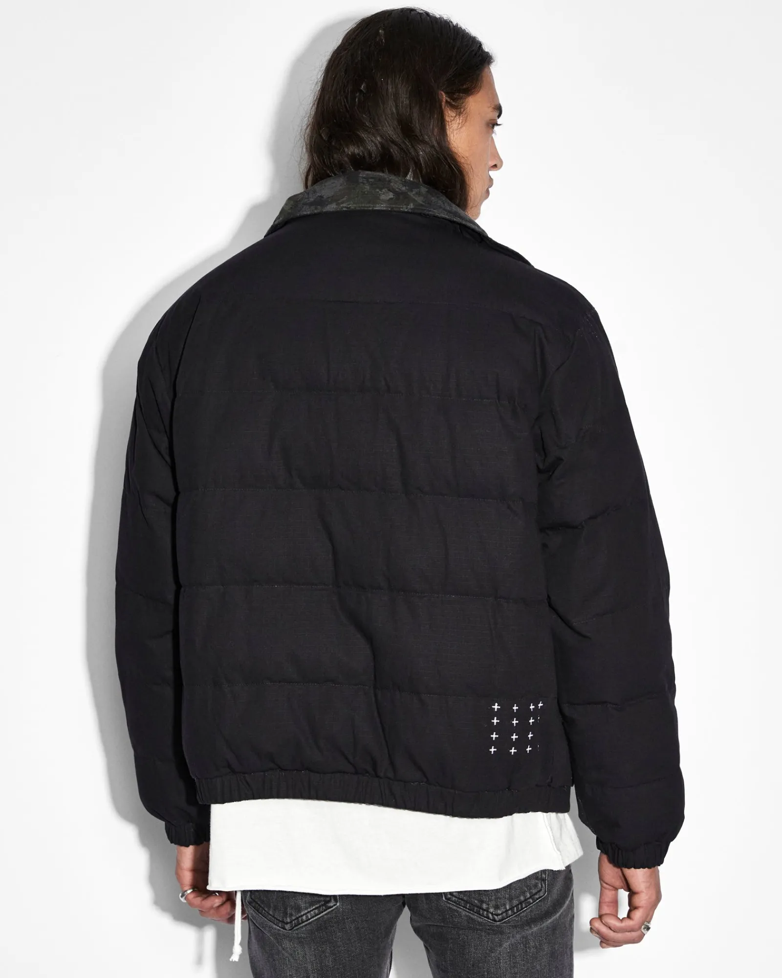 Shop Ksubi Amnesia Reversible Puffer Jacket Camo