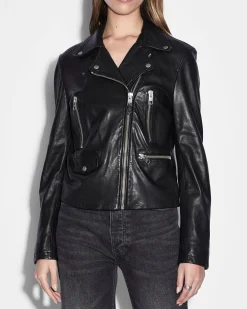 Outlet Ksubi Amplify Leather Jacket Black