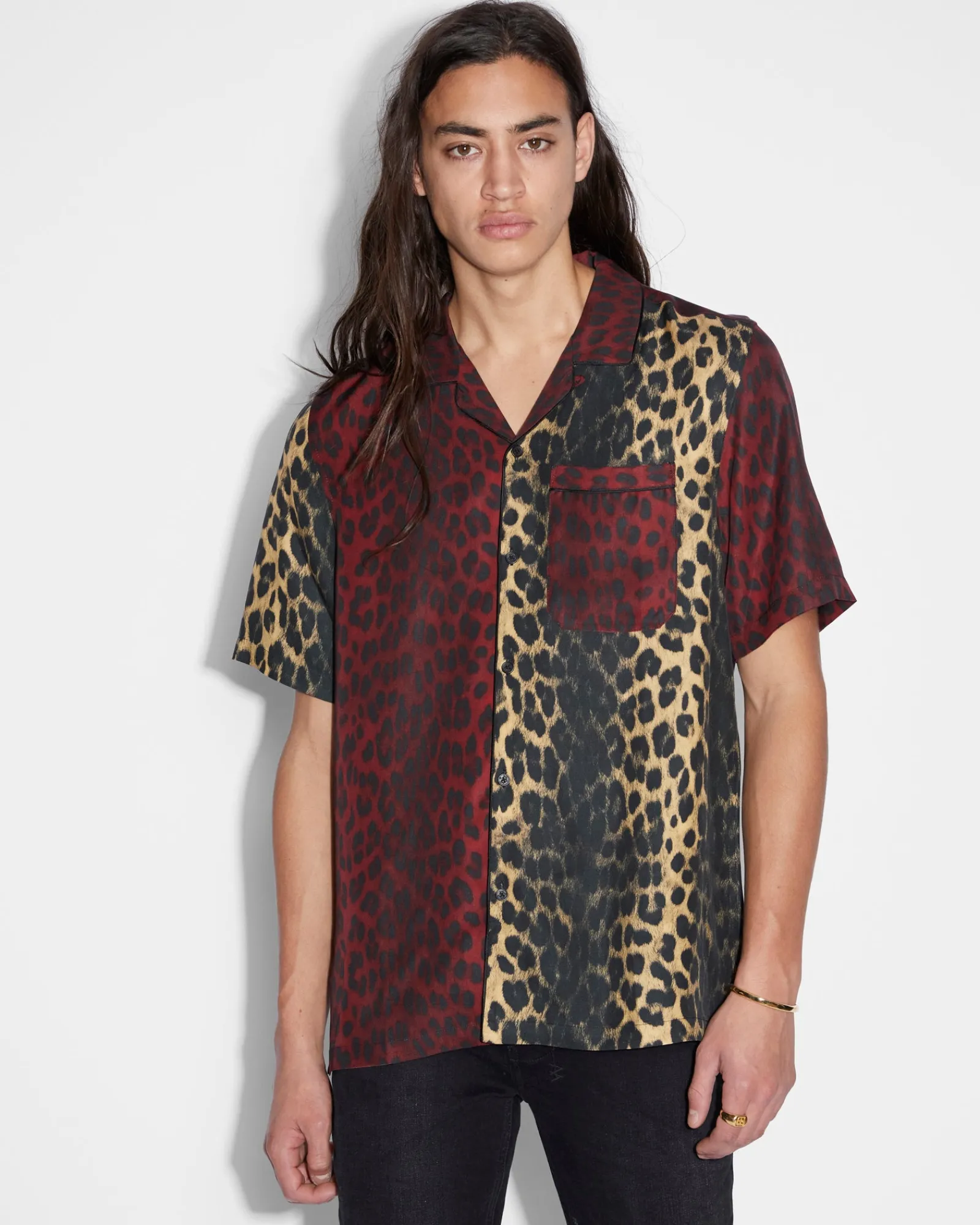 New Ksubi Big Kat Resort Ss Shirt 2 Tone