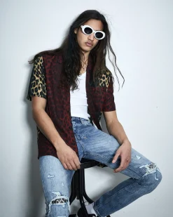 New Ksubi Big Kat Resort Ss Shirt 2 Tone