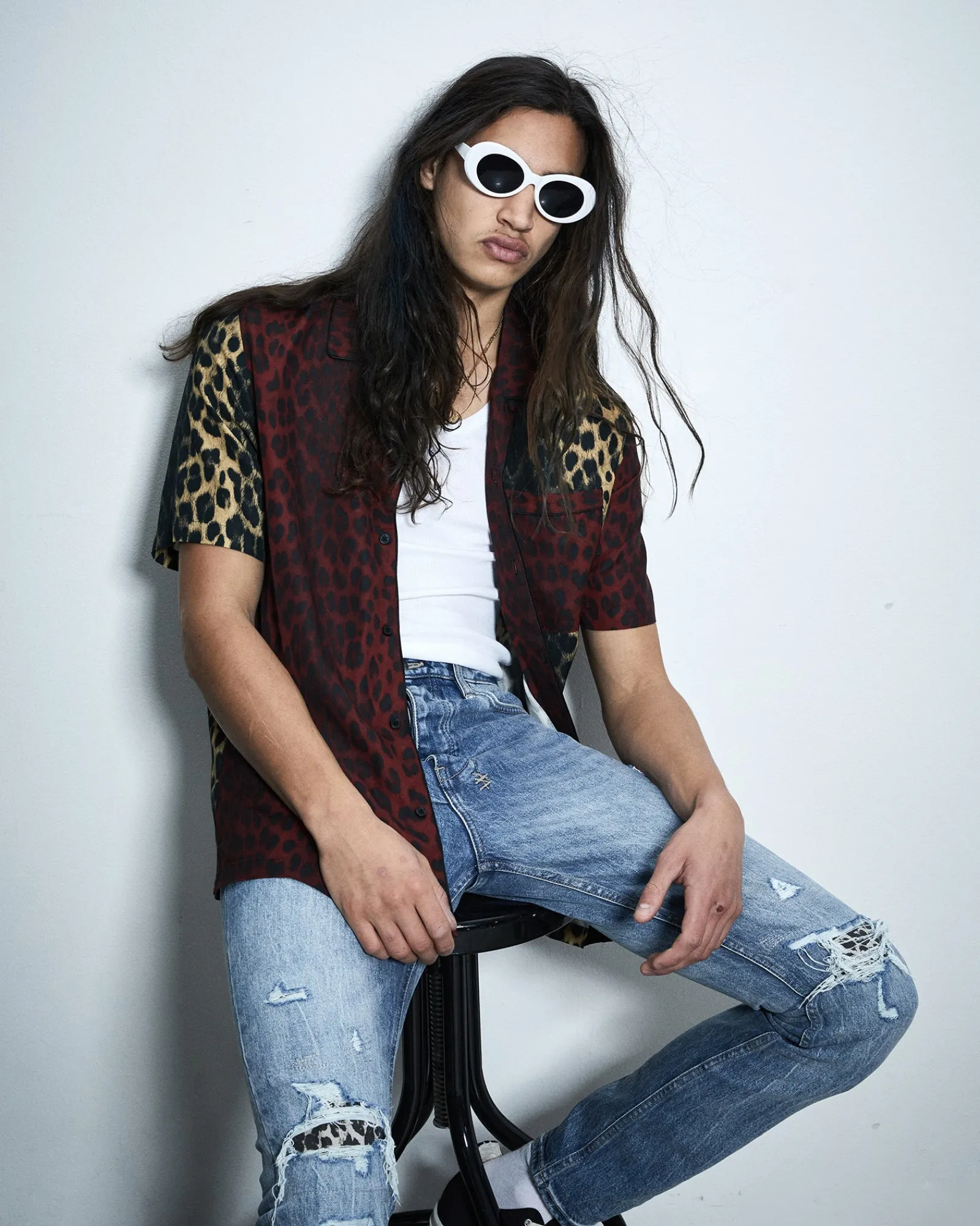 New Ksubi Big Kat Resort Ss Shirt 2 Tone
