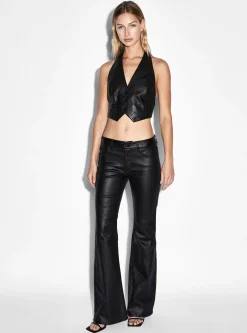 Flash Sale Ksubi Brazen Leather Waistcoat Black