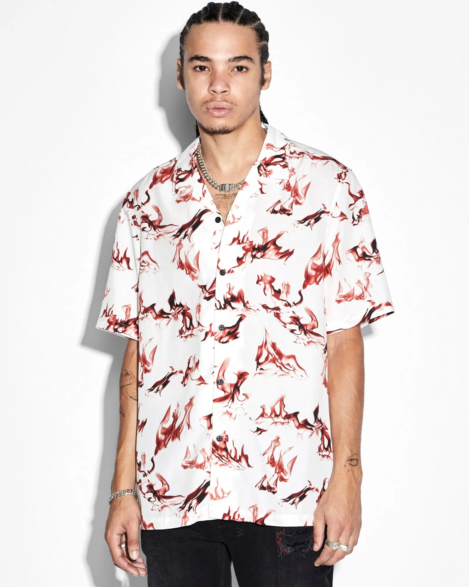 Flash Sale Ksubi Burnt Resort Ss Shirt White