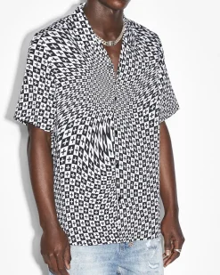 Discount Ksubi Check Out Resort Ss Shirt Black