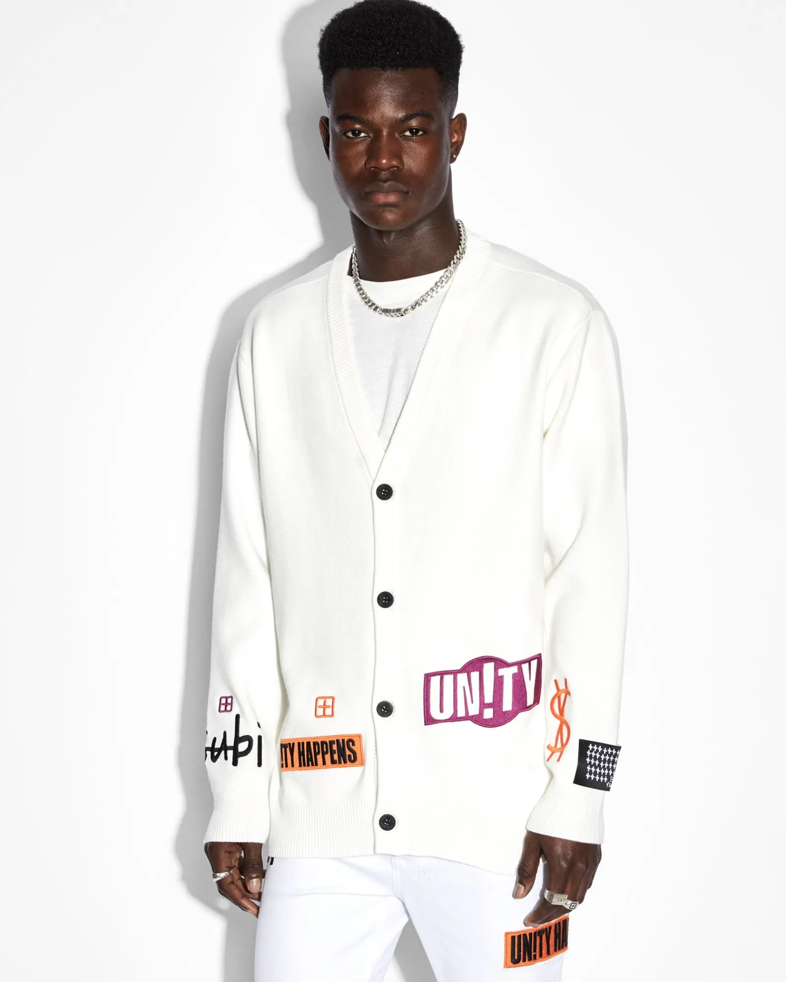 Store Ksubi Collective Cardigan White
