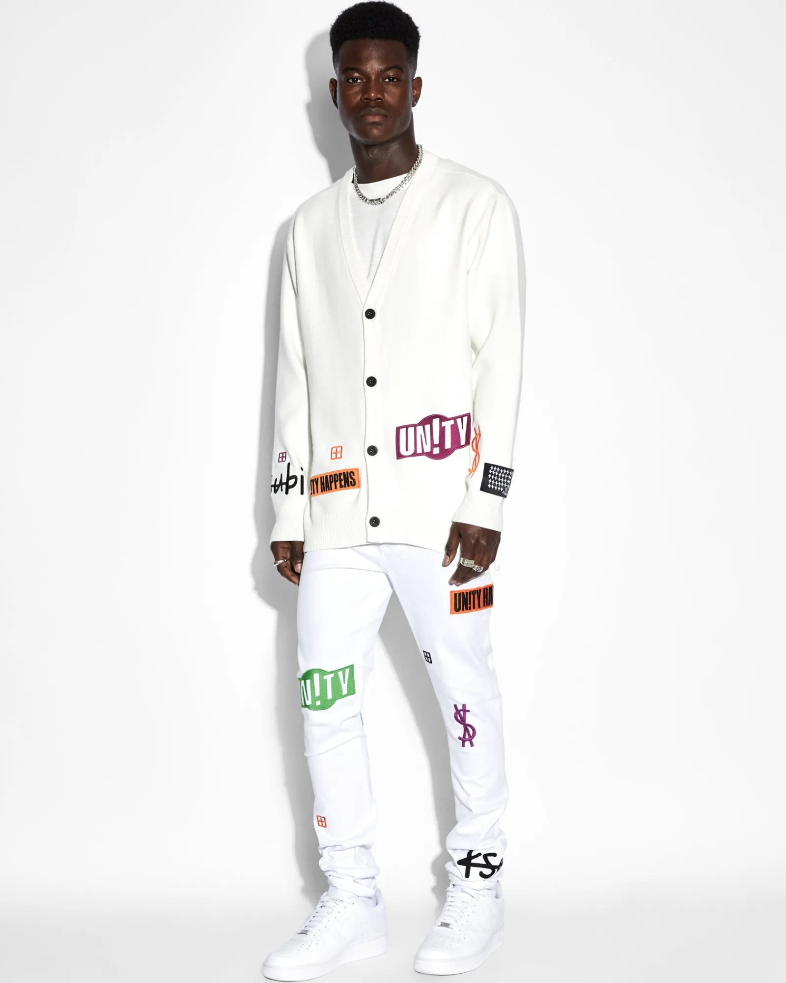 Store Ksubi Collective Cardigan White
