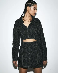 Online Ksubi Cutout Shirt Dress Camo