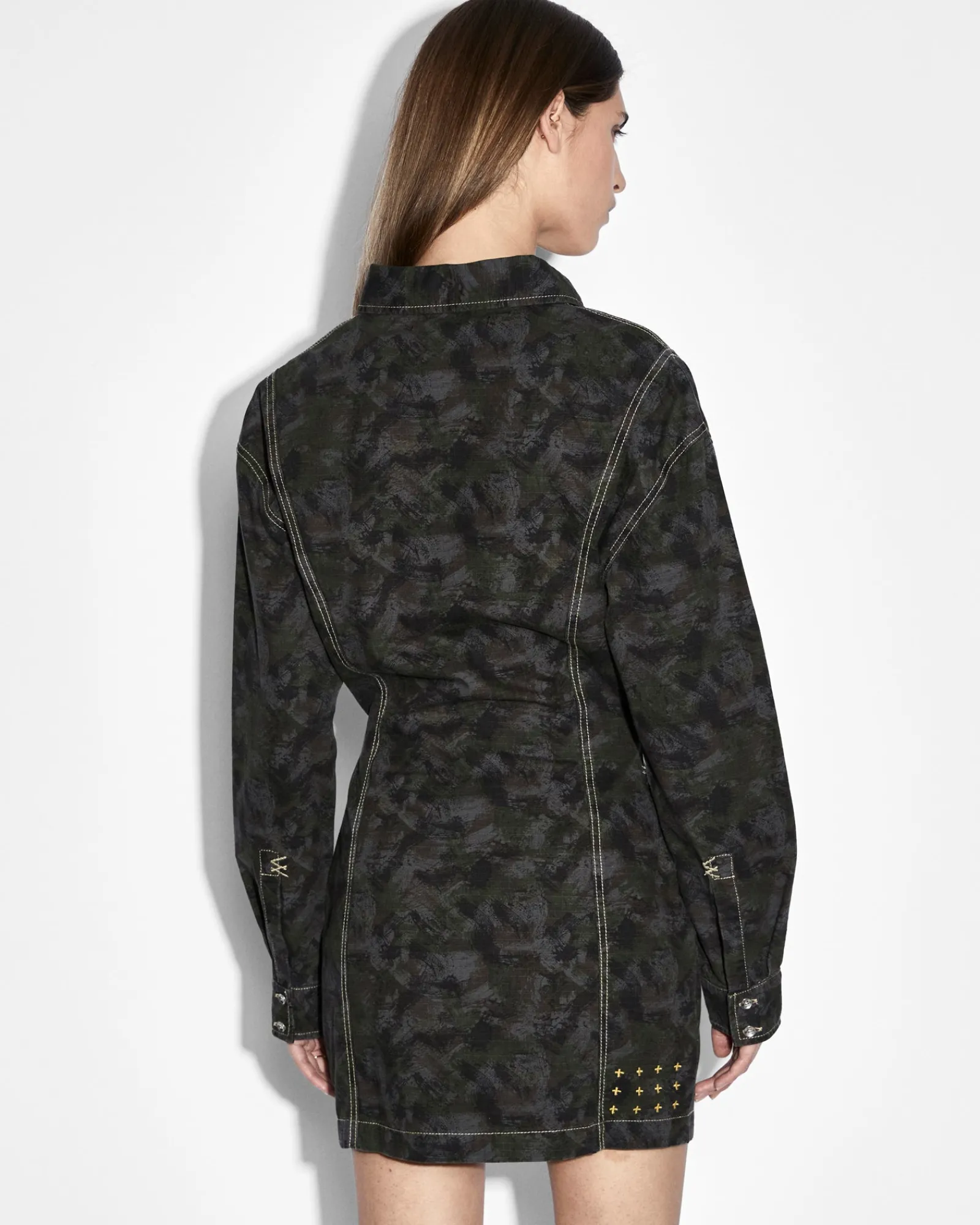 Online Ksubi Cutout Shirt Dress Camo