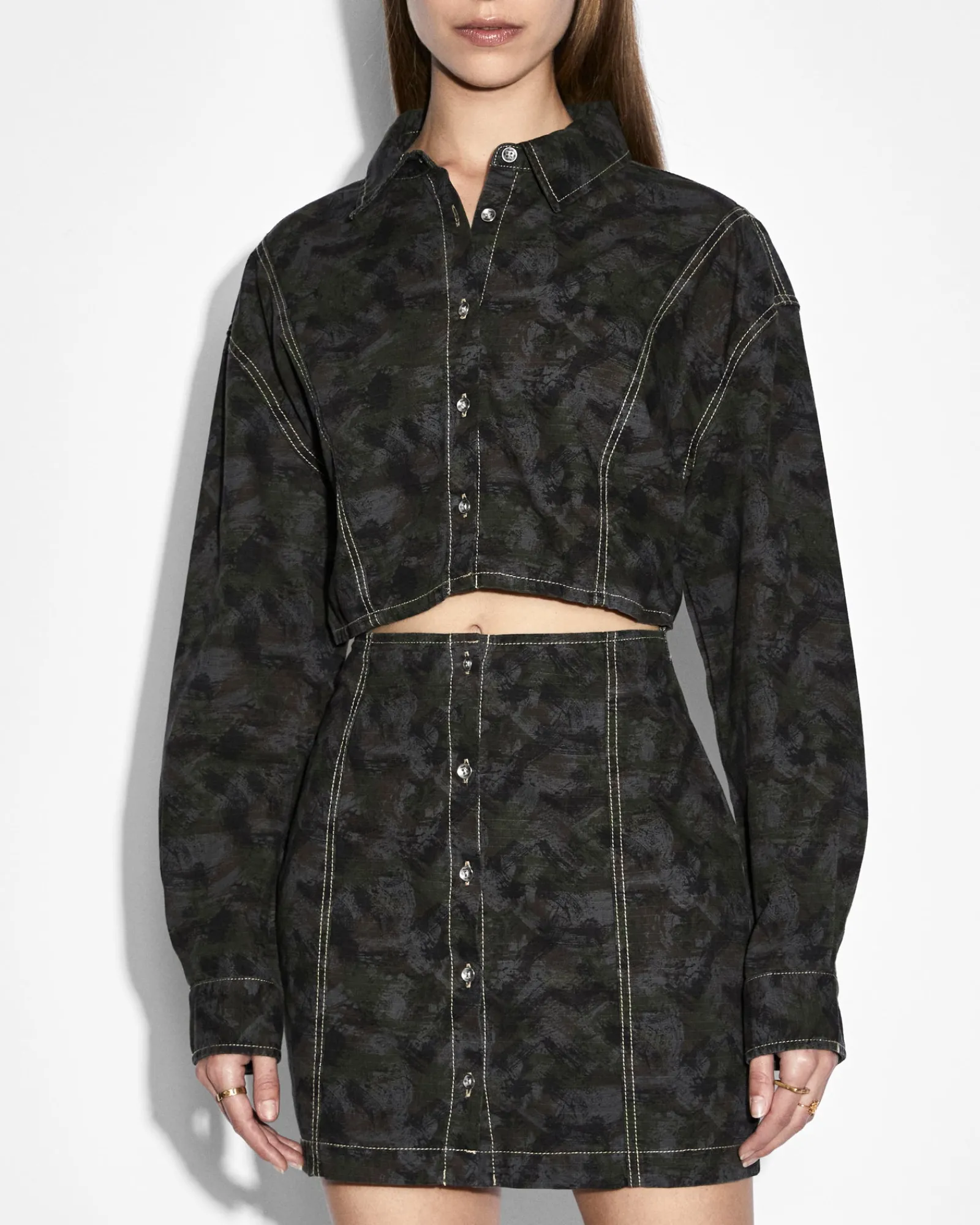 Online Ksubi Cutout Shirt Dress Camo