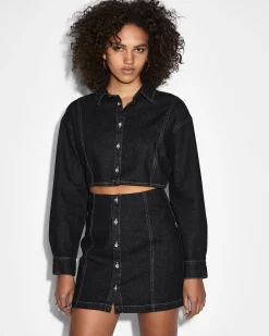 Clearance Ksubi Cutout Shirt Dress Midnight