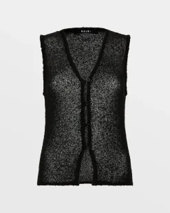 Shop Ksubi Divide Knit Vest Black