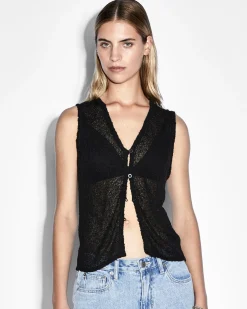 Sale Ksubi Divide Knit Vest Black