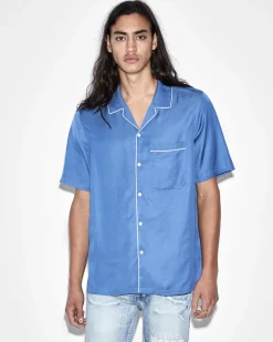 Sale Ksubi Downtown Resort Ss Shirt Atlantic