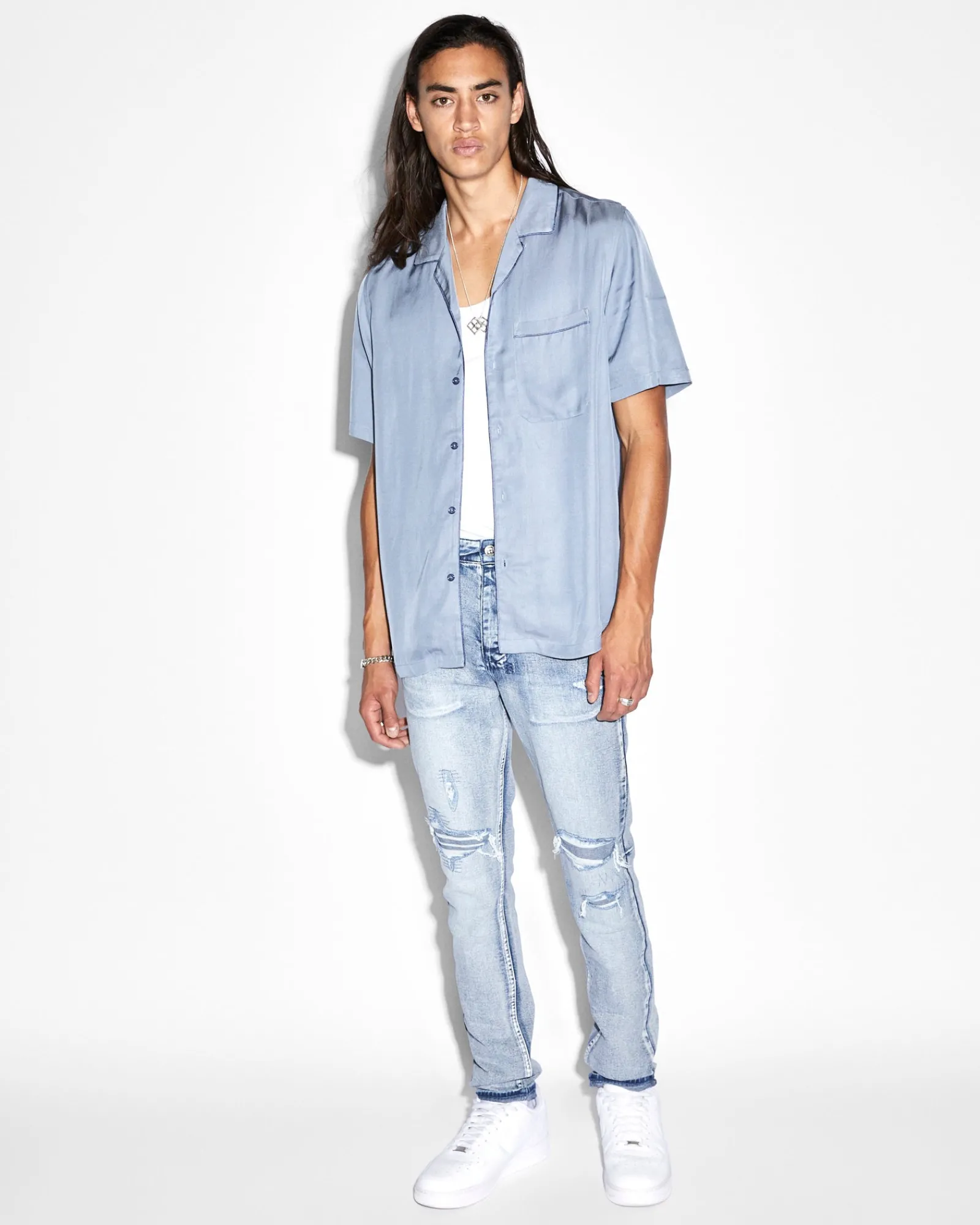 Discount Ksubi Downtown Ss Shirt Lake