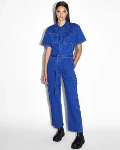 Hot Ksubi Drill Boilersuit Cobalt