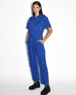 Hot Ksubi Drill Boilersuit Cobalt