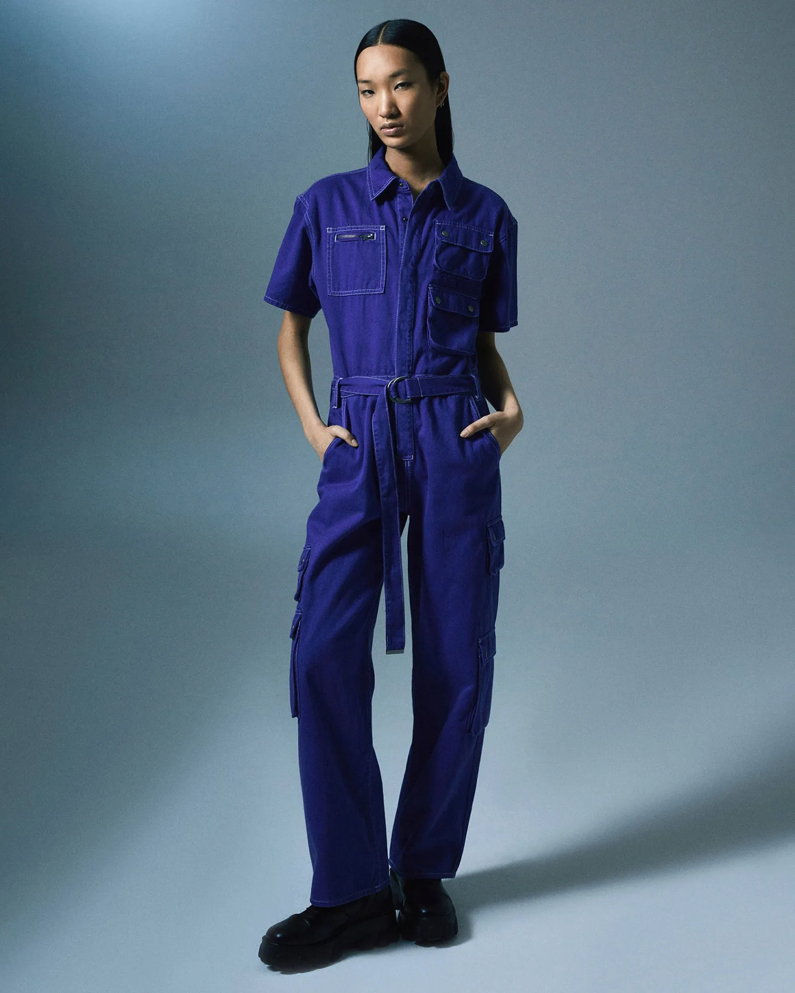Hot Ksubi Drill Boilersuit Cobalt