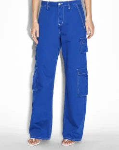 Cheap Ksubi Drill Cargo Cobalt