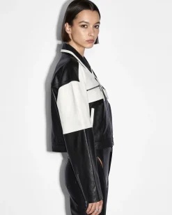 Outlet Ksubi Emblem Boxy Biker Black/White