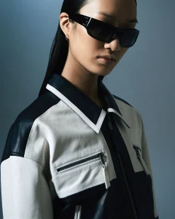 Outlet Ksubi Emblem Boxy Biker Black/White