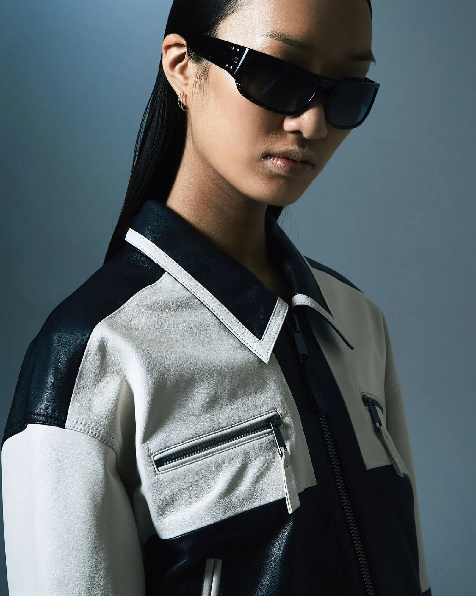 Outlet Ksubi Emblem Boxy Biker Black/White