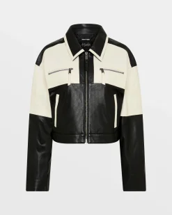 Outlet Ksubi Emblem Boxy Biker Black/White