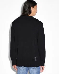 Outlet Ksubi Euphoric Knit Crew Black