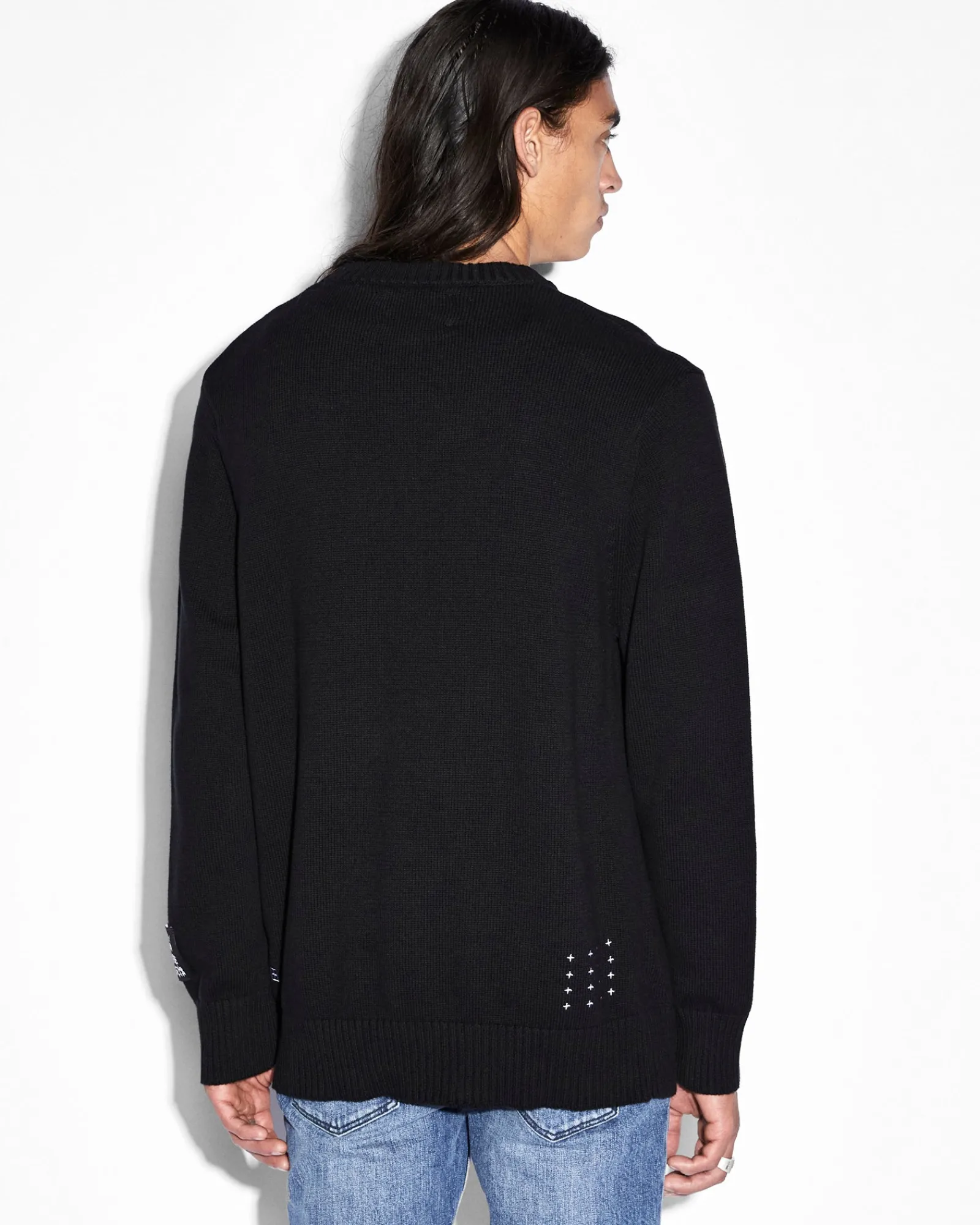Outlet Ksubi Euphoric Knit Crew Black