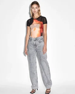 Store Ksubi Feed The Fire Mesh Ss Tee Black