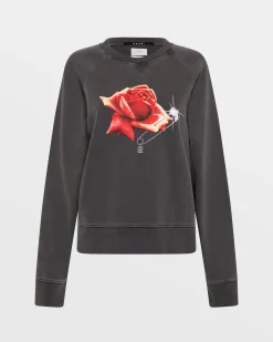 Discount Ksubi Feels Good Raglan Crew Charcoal