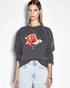 Hot Ksubi Feels Good Raglan Crew Charcoal