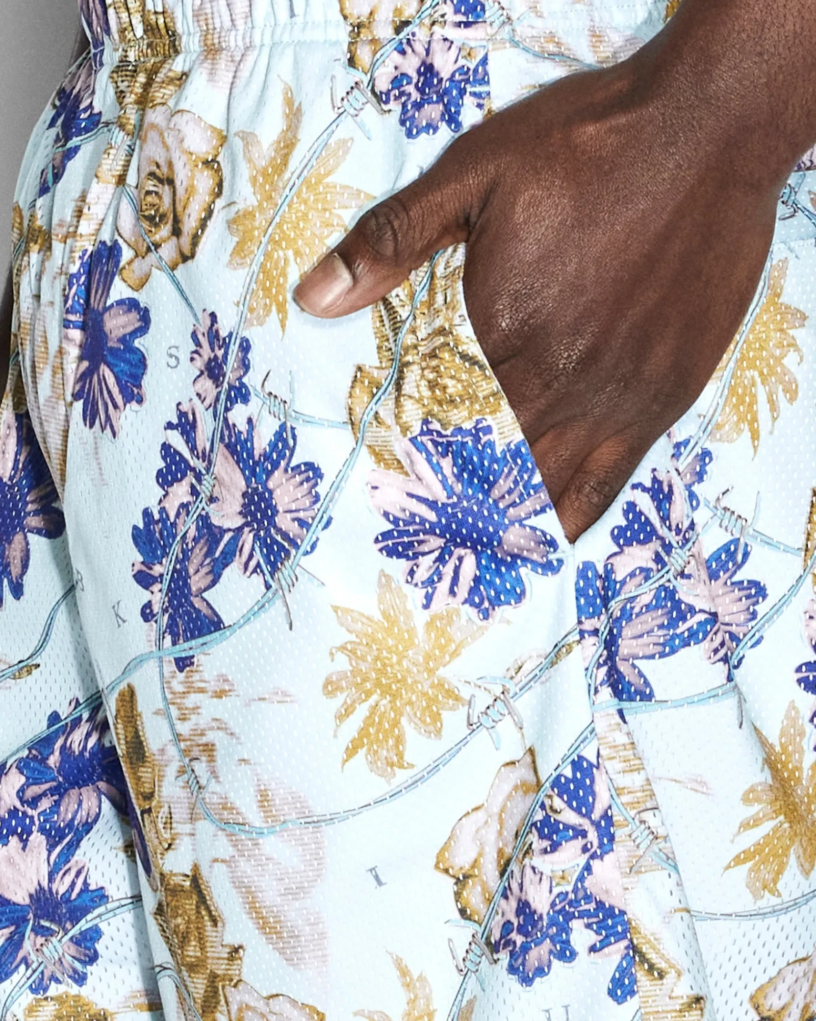 Sale Ksubi Floralist Mesh Short Multi